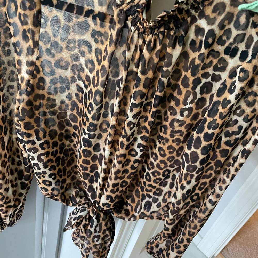Leopard Print Blouse - image 2
